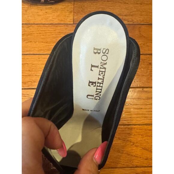 STUNNING Something Bleu made in Italy wedding mules size 8 (sh1000 - Picture 7 of 8
